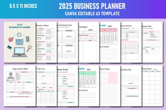 2025 Business Planner and Editable Canva Template: A Comprehensive Guide for Entrepreneurs