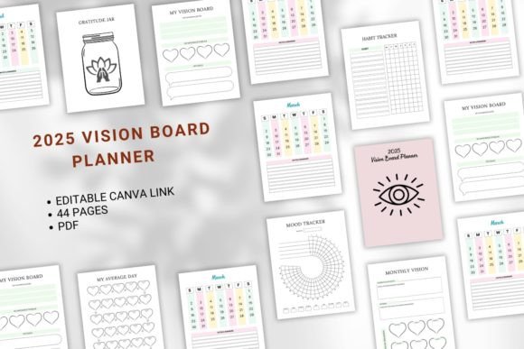 2025 Vision Board Planner: A Comprehensive Guide to Achieving Your Goals