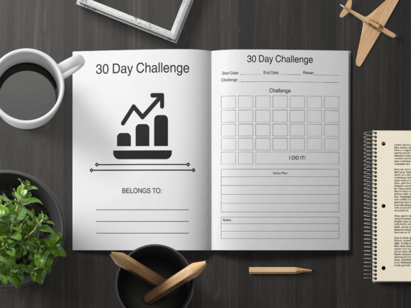 30 Day Challenge Log Book: A Practical Tool for Tracking Progress