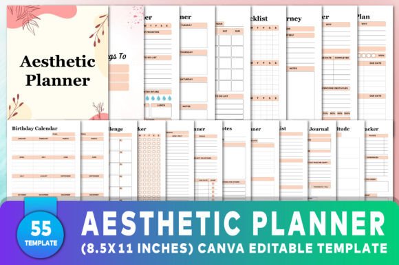 Editable Aesthetic Planner: A Strategic Tool for Organized Living and Professional Success