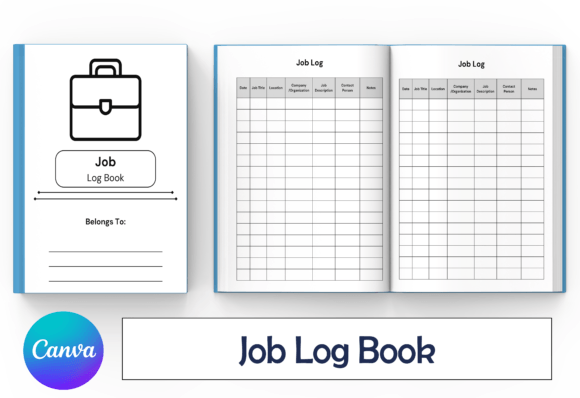 Job Log Book for Your KDP Business