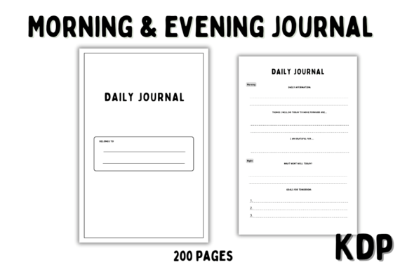 Morning and Evening Journal Kdp Interior: A Strategic Tool for Daily Planning and Growth