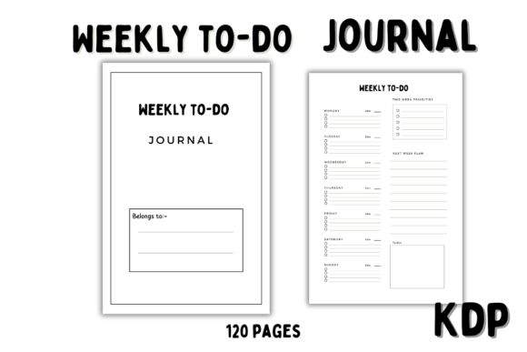 Weekly To-Do Lists Journal