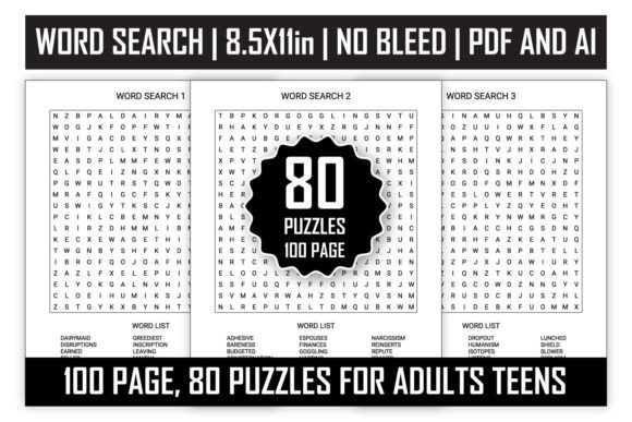 Word Search for Adults and Teens
